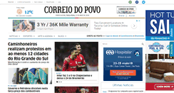 Desktop Screenshot of correiodopovo.com.br
