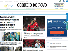 Tablet Screenshot of correiodopovo.com.br